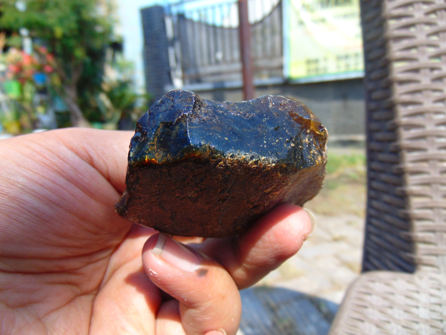 44 gram Rough Raw Indonesian Blue Amber for Healing 26MRB12