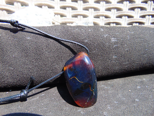 15 gram Pendant Indonesian Blue Amber for Healing Y32