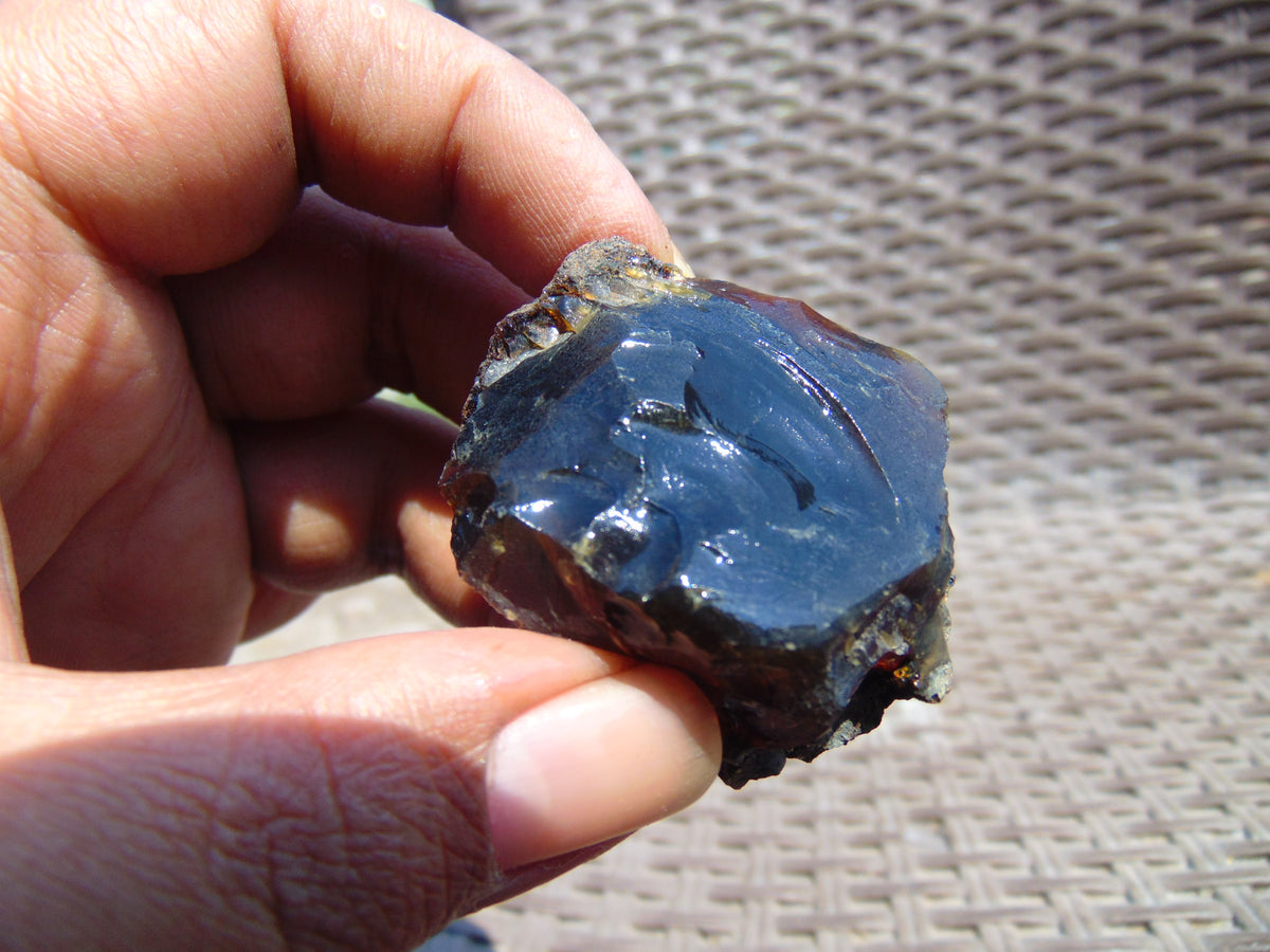 25 gram Rough Raw Indonesian Blue Amber for Healing 26MRB18