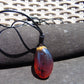 11 gram Pendant Indonesian Inclusion Red Blue Amber for Healing A26