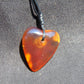 4 gr Heart Pendant Indonesian Amber for Healing 25A247