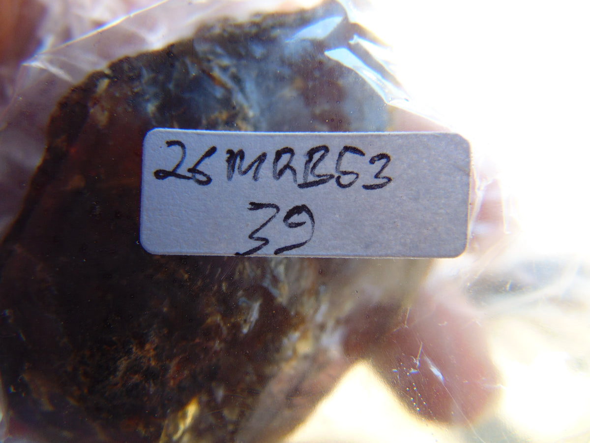 39 gram Rough Raw Indonesian Blue Amber for Healing 26RBM53