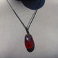 11 gram Pendant Indonesian Inclusion Red Blue Amber for Healing A26