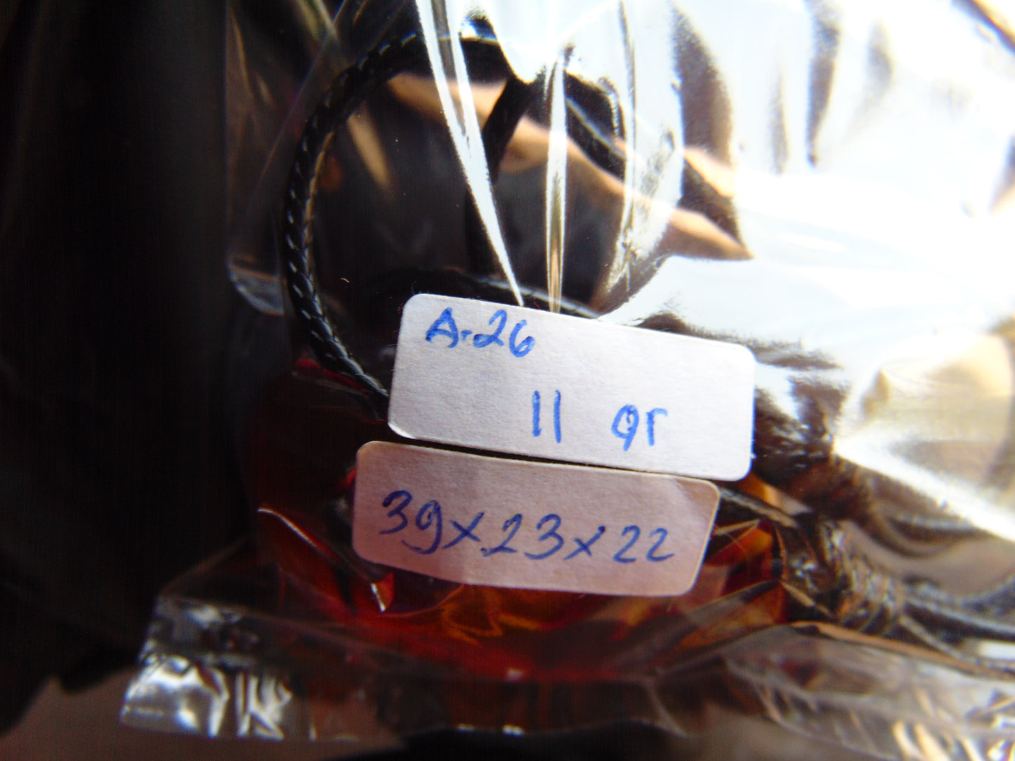 11 gr  Pendant Indonesian Blue Amber for Healing A26