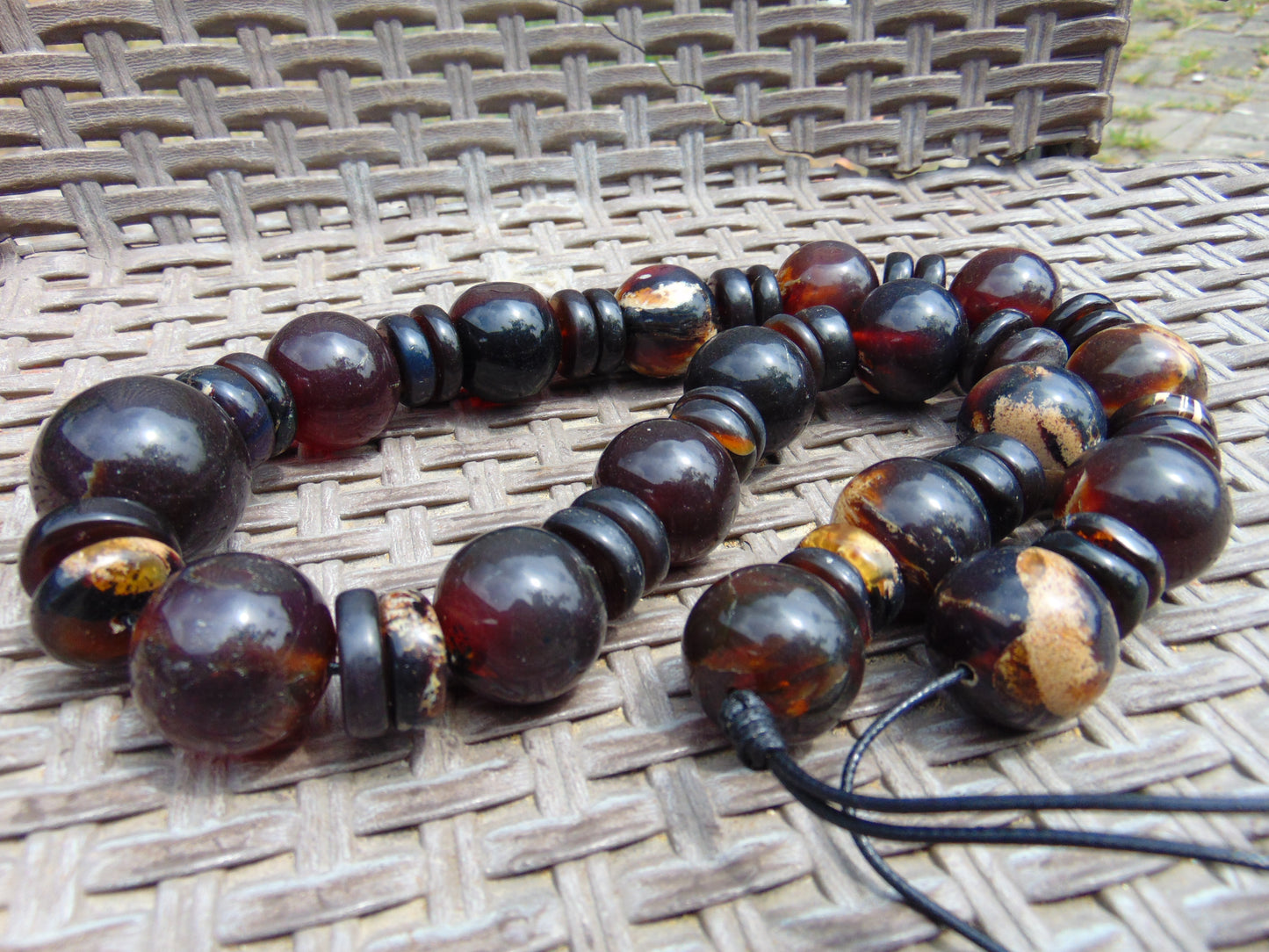 215 gram Small Necklace Beads Indonesian Amber for Healing 26NE9
