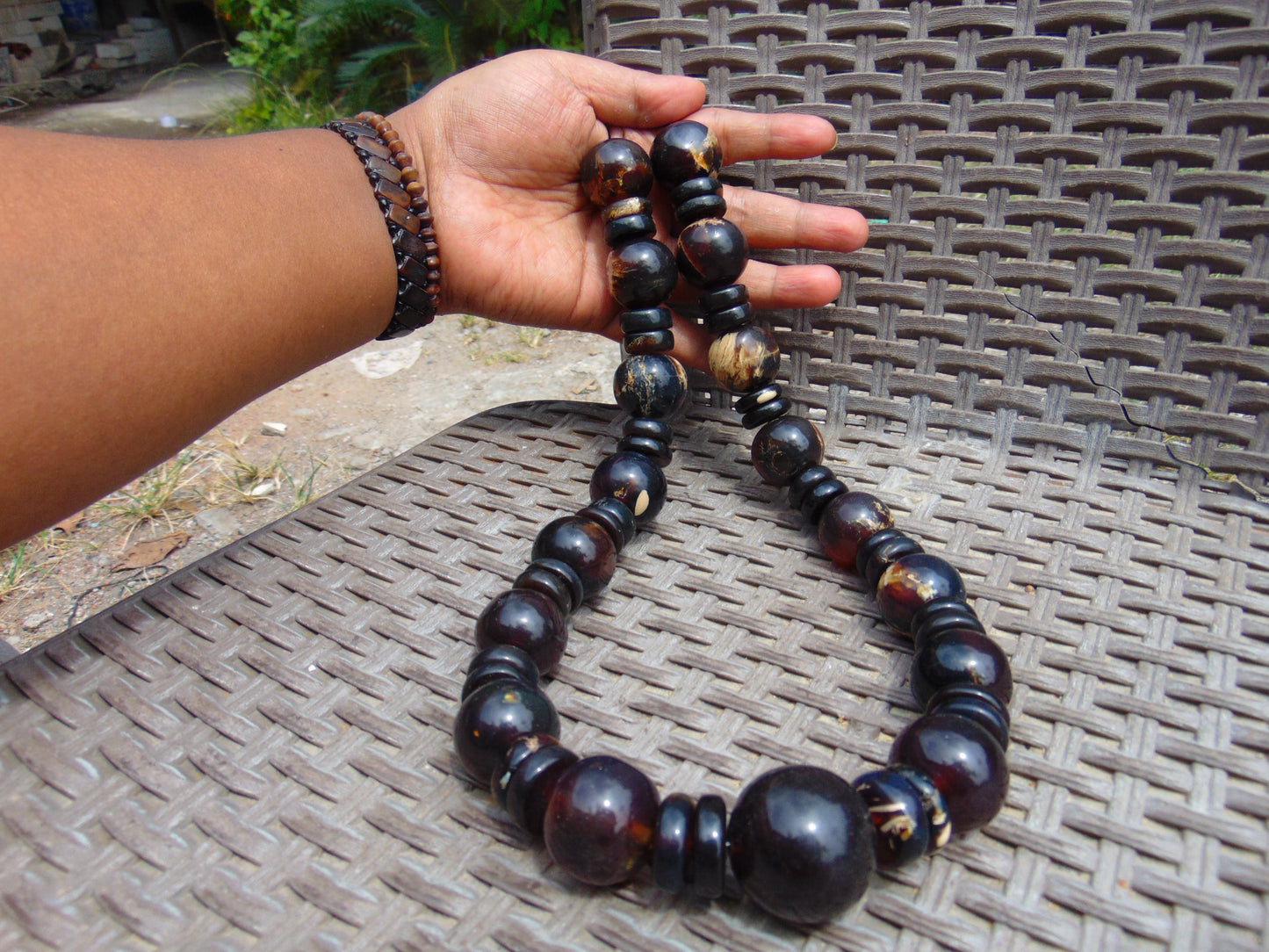 215 gram Small Necklace Beads Indonesian Amber for Healing 26NE9