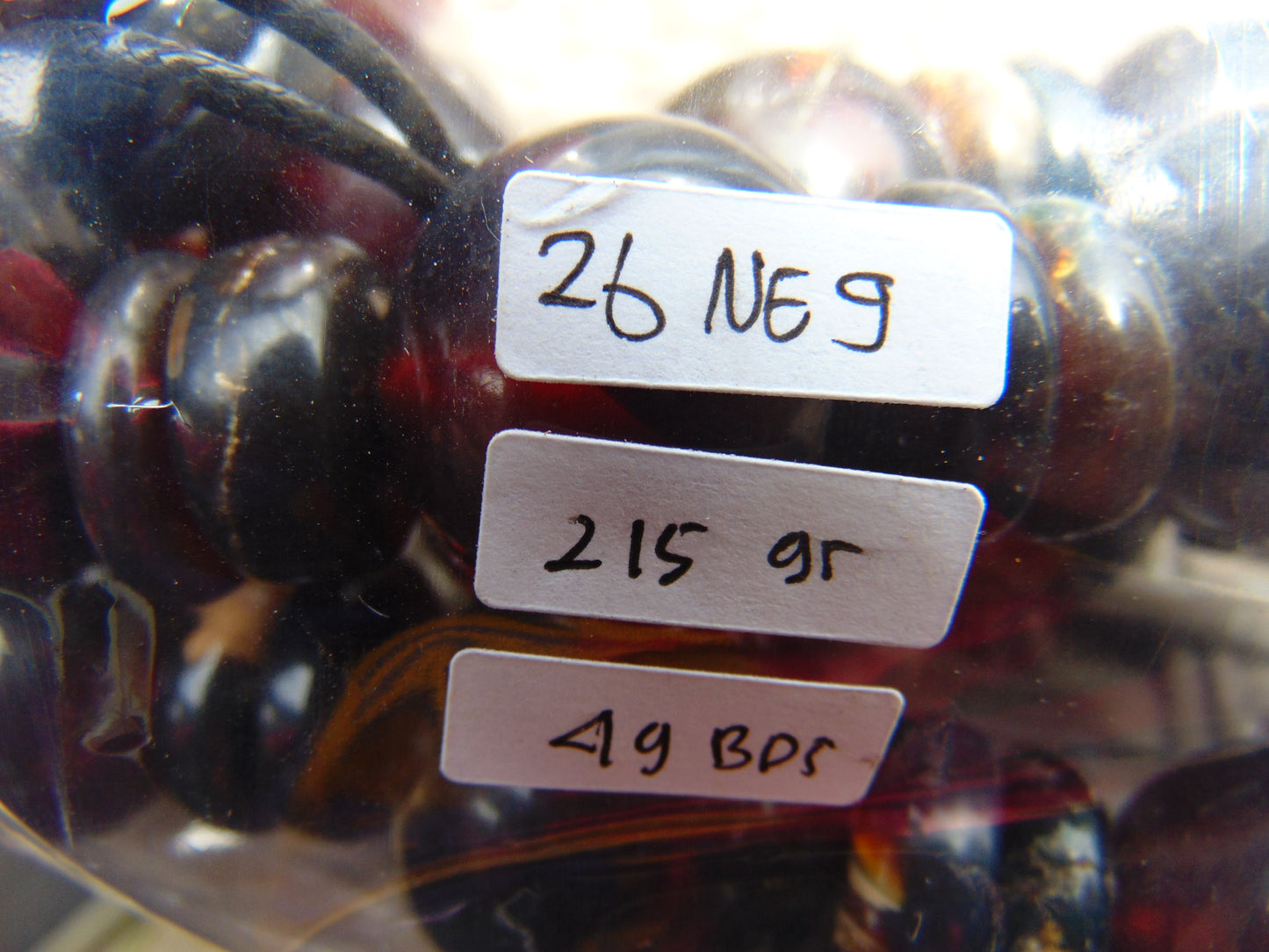 215 gram Small Necklace Beads Indonesian Amber for Healing 26NE9