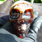 140 grams Skull Carving Indonesian Dark Red Amber for healing  74x52 mm AJT104