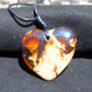 5 gr Heart Pendant Indonesian Amber for Healing 25N226