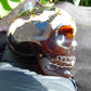 140 grams Skull Carving Indonesian Dark Red Amber for healing  74x52 mm AJT104