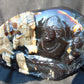 1240 gr Sleep Buddha with 5 Face Dream 250x150x50 mm Indonesia Zebra Amber