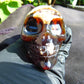 140 grams Skull Carving Indonesian Dark Red Amber for healing  74x52 mm AJT104