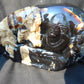 1240 gr Sleep Buddha with 5 Face Dream 250x150x50 mm Indonesia Zebra Amber
