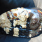 1240 gr Sleep Buddha with 5 Face Dream 250x150x50 mm Indonesia Zebra Amber