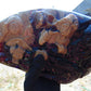 1240 gr Sleep Buddha with 5 Face Dream 250x150x50 mm Indonesia Zebra Amber