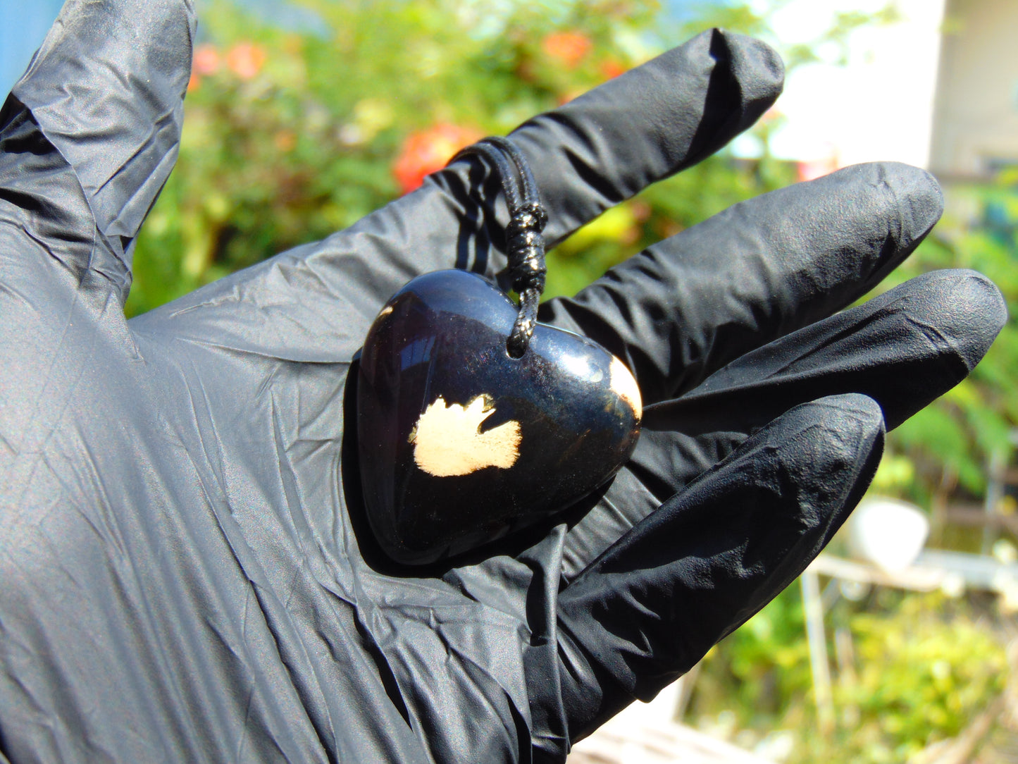 17 gr Heart Pendant Indonesian Blue Amber for Healing 25N252