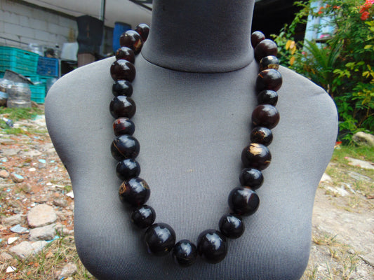 174 gr Small Necklace beads Indonesian red Amber for Healing 26NE17