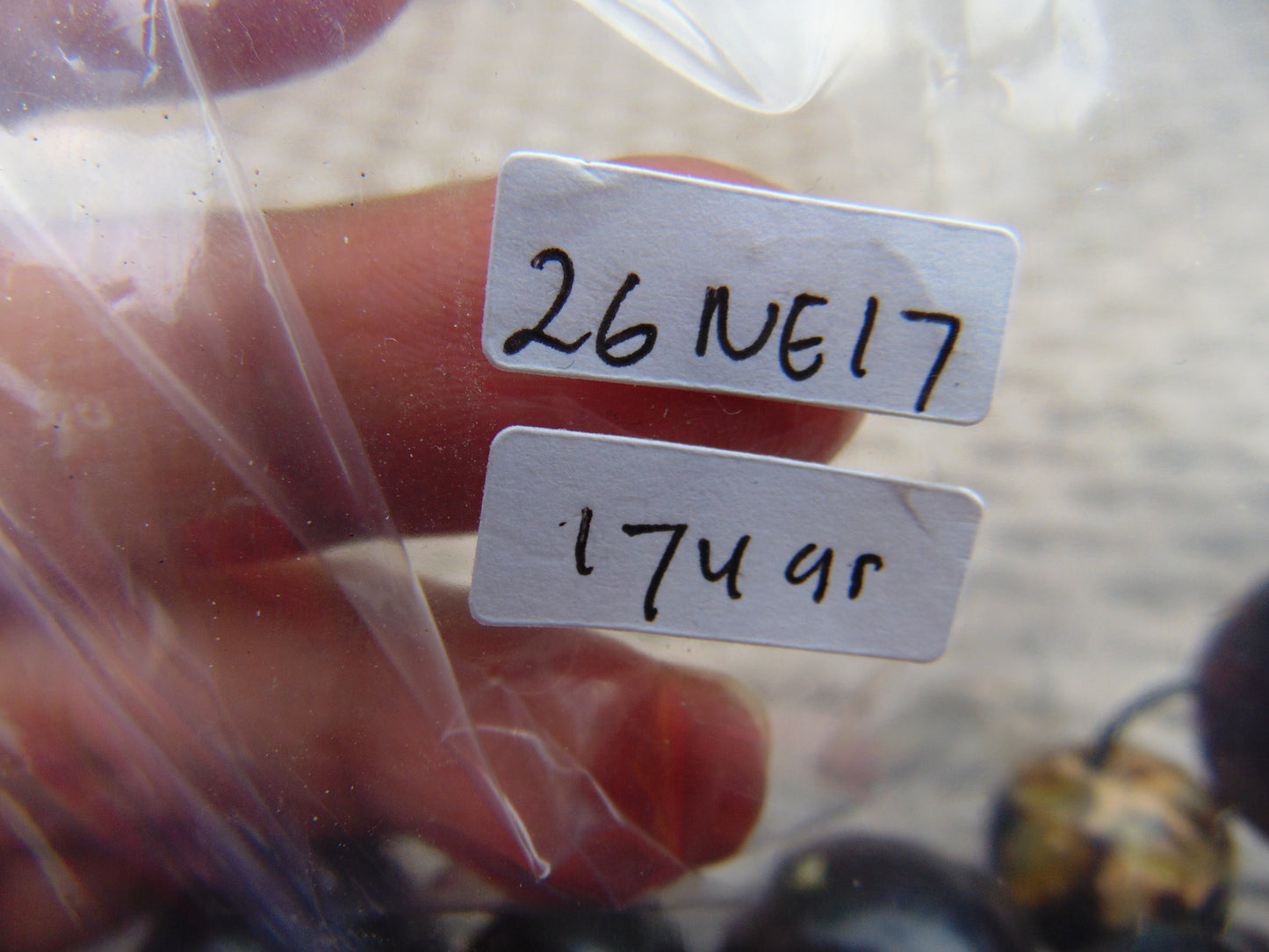 174 gr Small Necklace beads Indonesian red Amber for Healing 26NE17