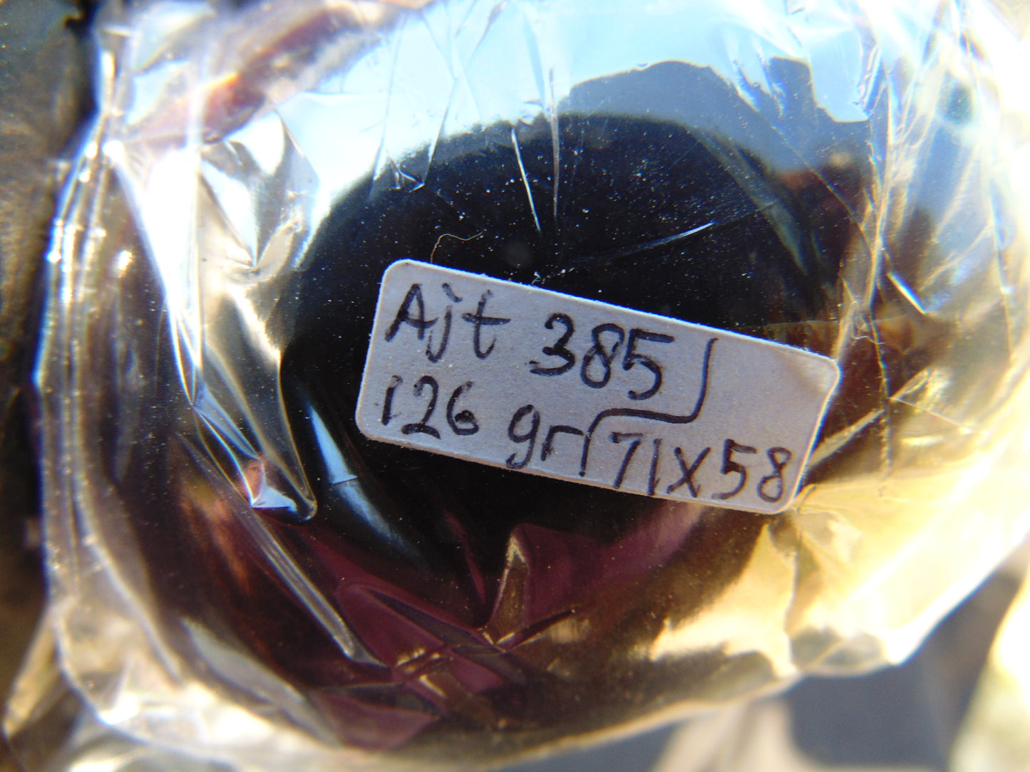 126 gr Shaped Egg 71x58 mm Indonesian Amber for Healing AJT385