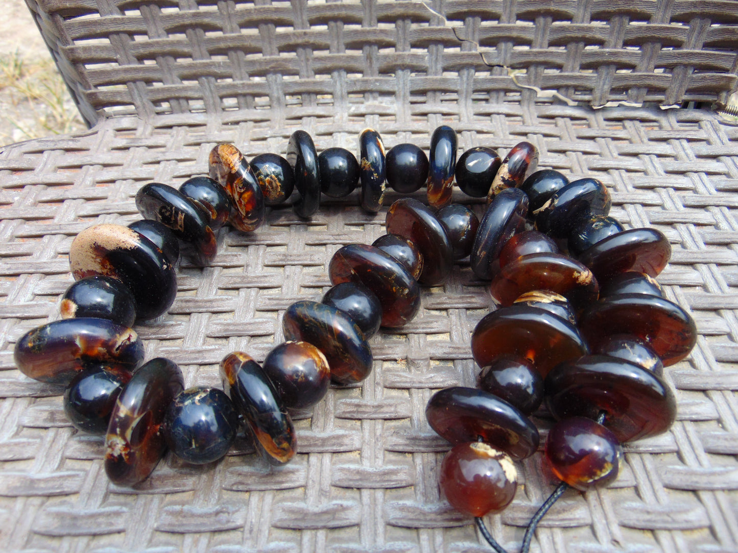 267 gram Small Necklace Beads Indonesian Amber for Healing 26NE7