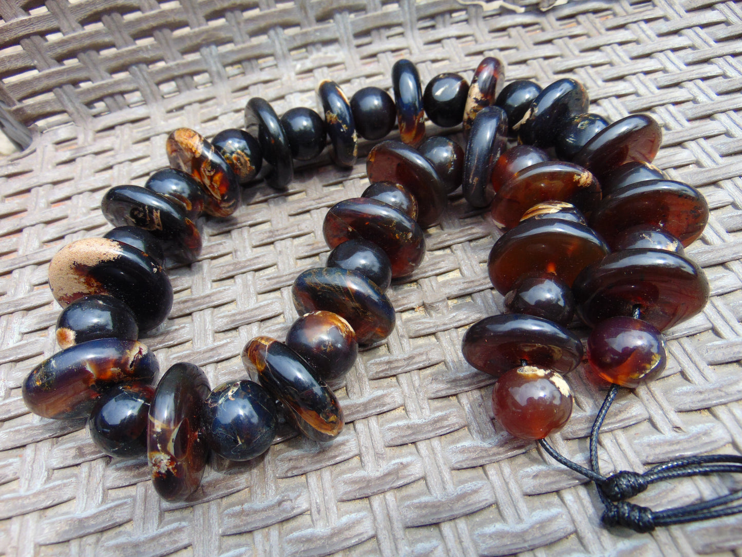 267 gram Small Necklace Beads Indonesian Amber for Healing 26NE7