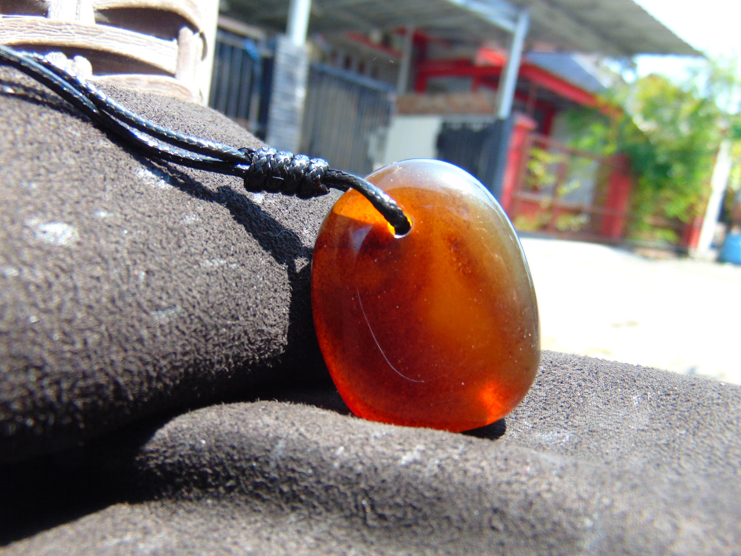 13.4 gr  Teardrop Pendant Indonesian Amber for Healing FRP2