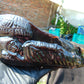 604 gr Sleep Buddha under bodhi tree 220x100x50 mm Indonesia Black Amber