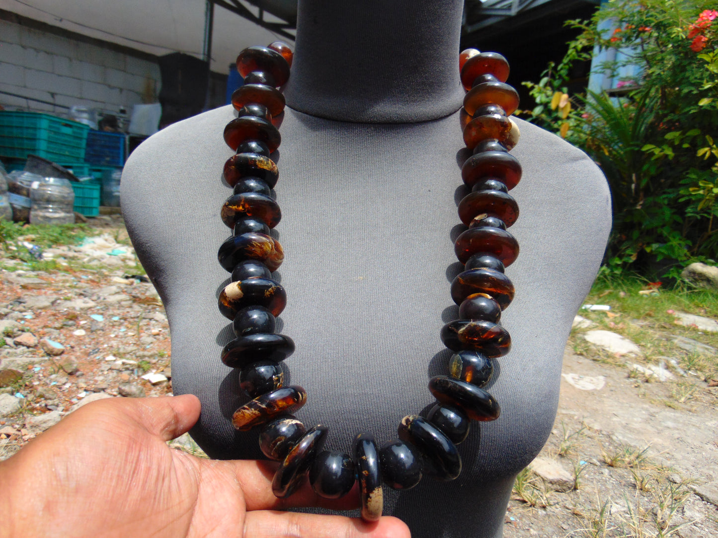 267 gram Small Necklace Beads Indonesian Amber for Healing 26NE7