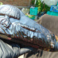 604 gr Sleep Buddha under bodhi tree 220x100x50 mm Indonesia Black Amber