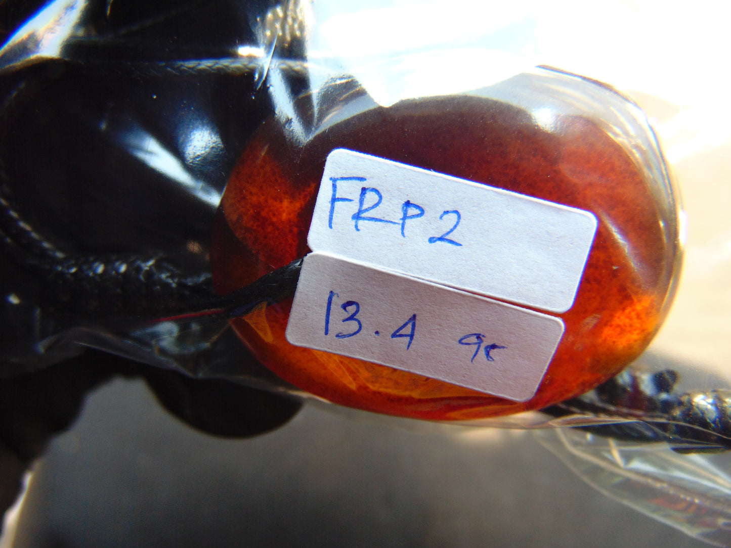 13.4 gr  Teardrop Pendant Indonesian Amber for Healing FRP2