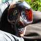 266 gr Red Amber Skull Carving: Indonesian Healing Crystal (85x66 mm) AJT105