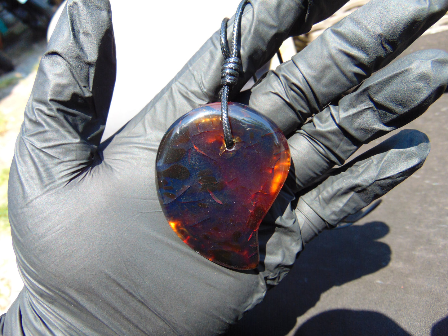 24 gr Pendant Indonesian Blue Amber for Healing 25A78