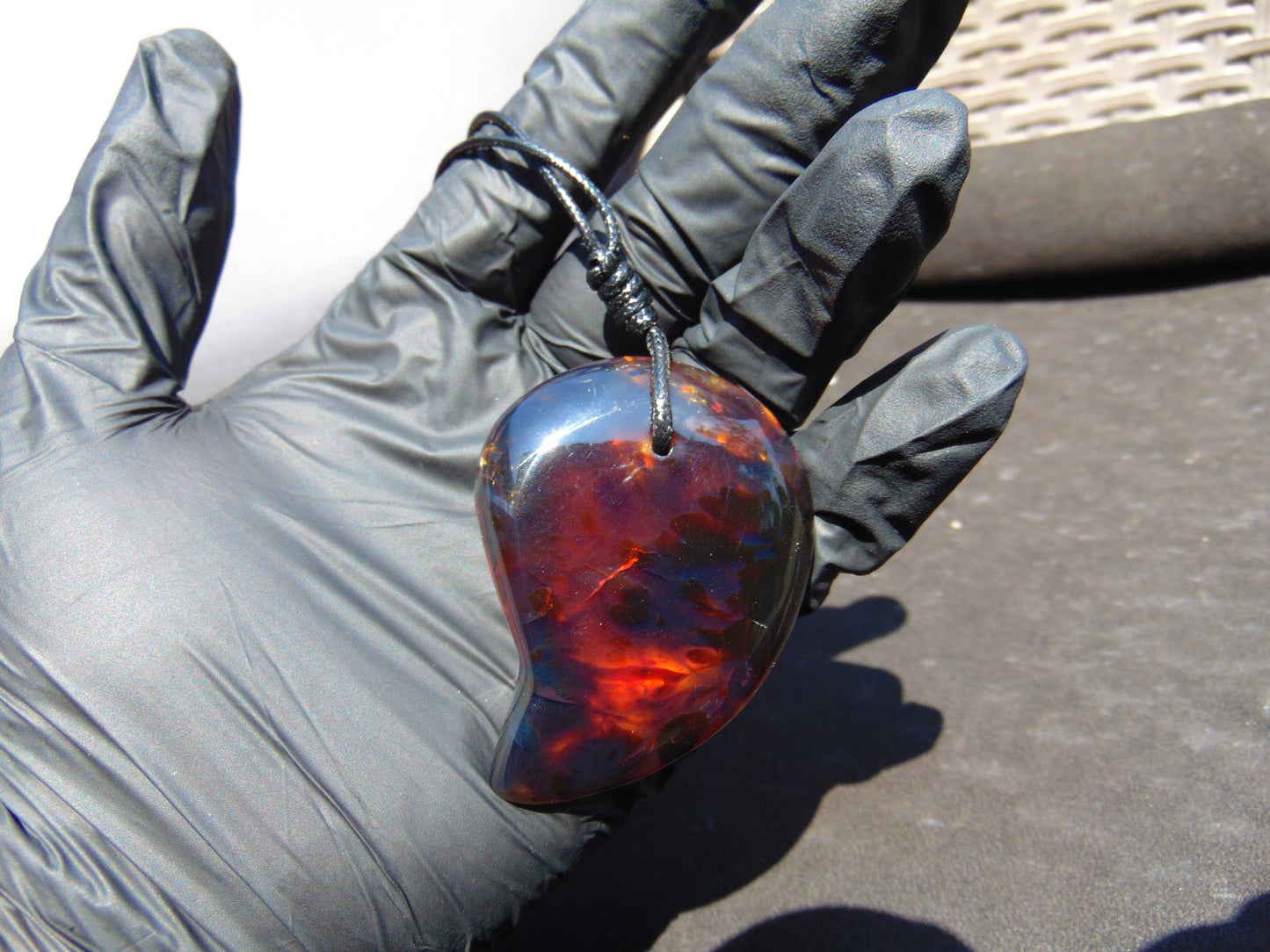 24 gr Pendant Indonesian Blue Amber for Healing 25A78
