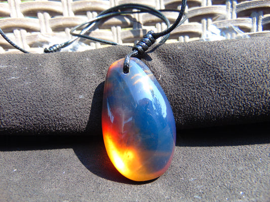 20 gr Pendant Indonesian Sky Blue Amber for Healing