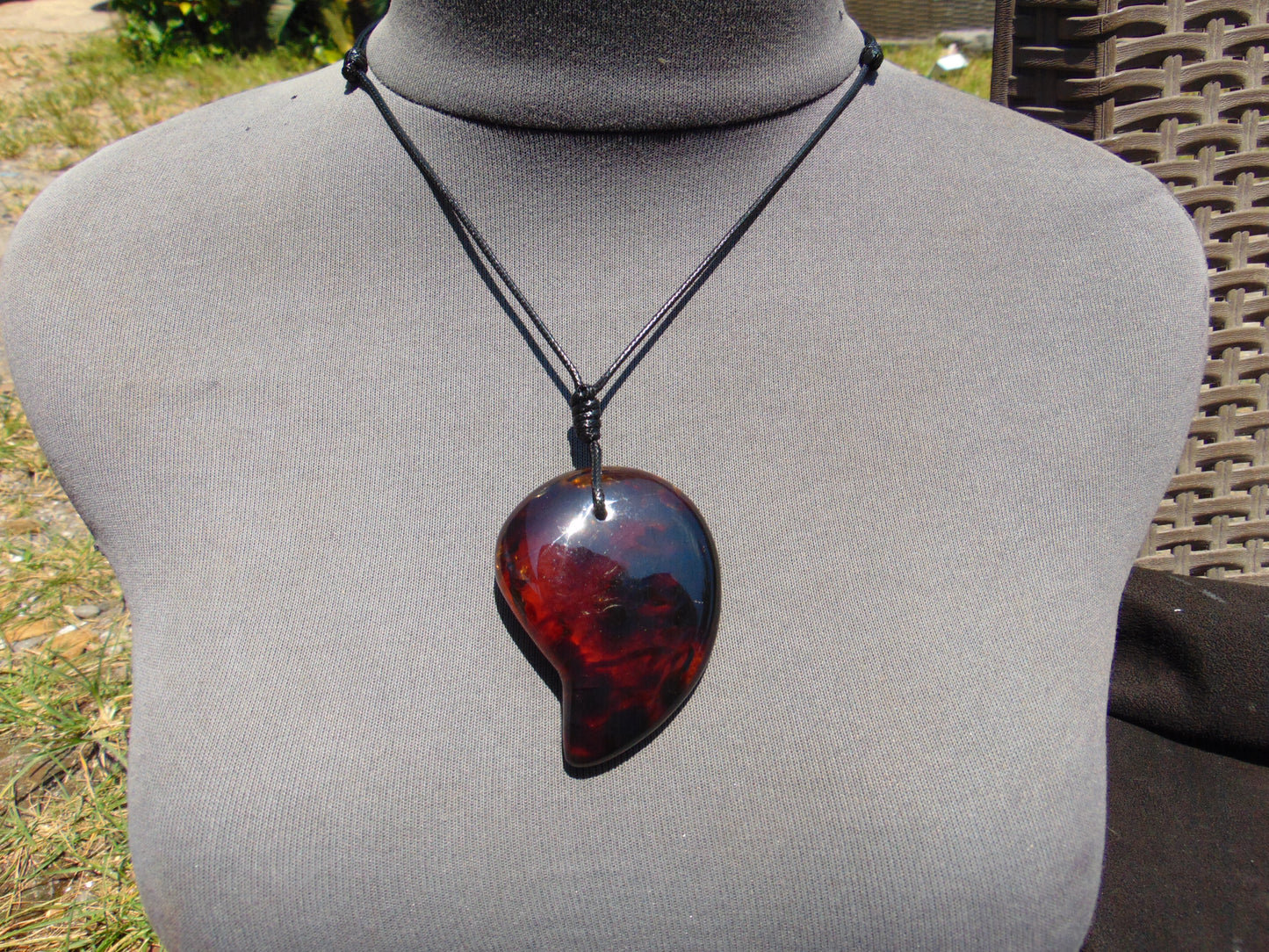 24 gr Pendant Indonesian Blue Amber for Healing 25A78
