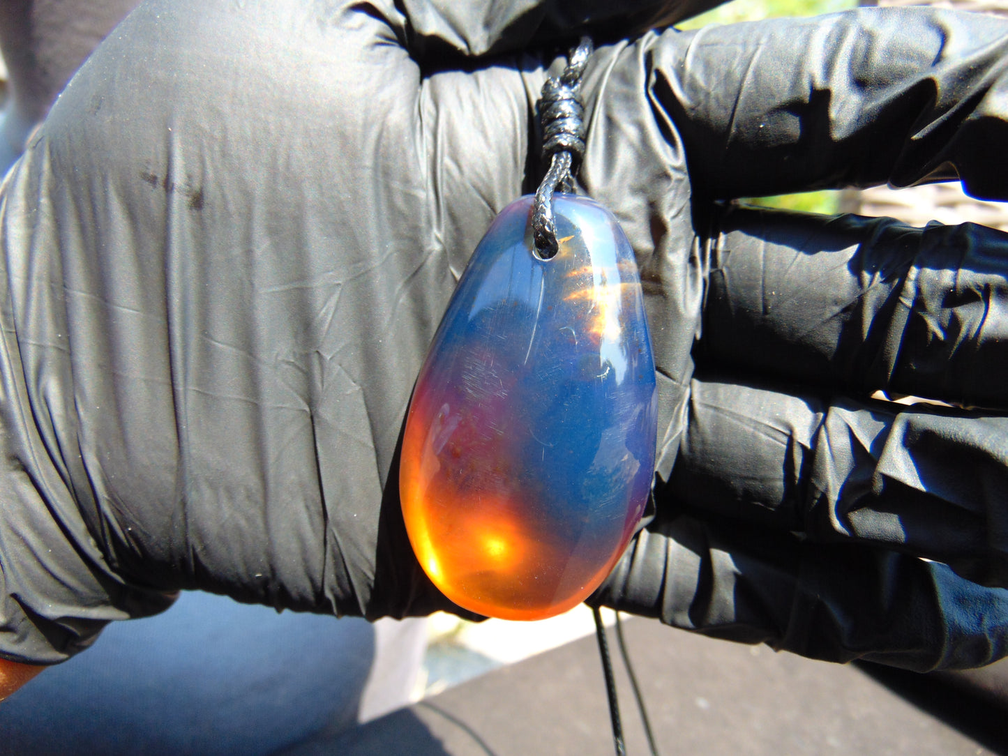 20 gr Pendant Indonesian Sky Blue Amber for Healing