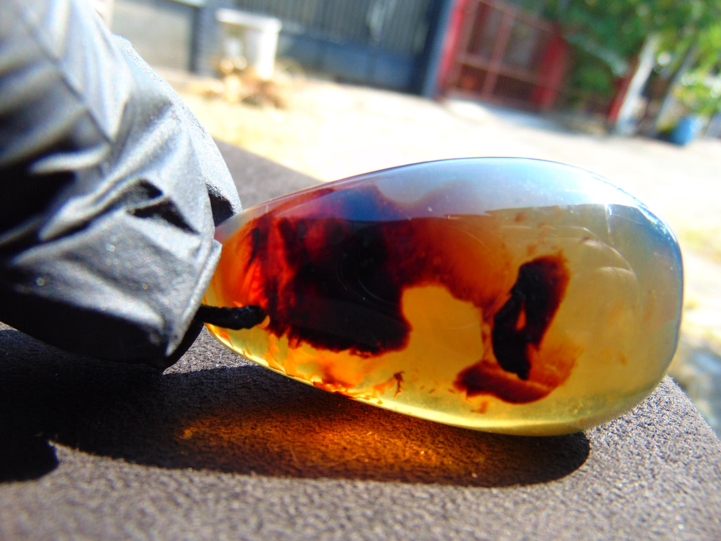20 gr Pendant Indonesian Sky Blue Amber for Healing