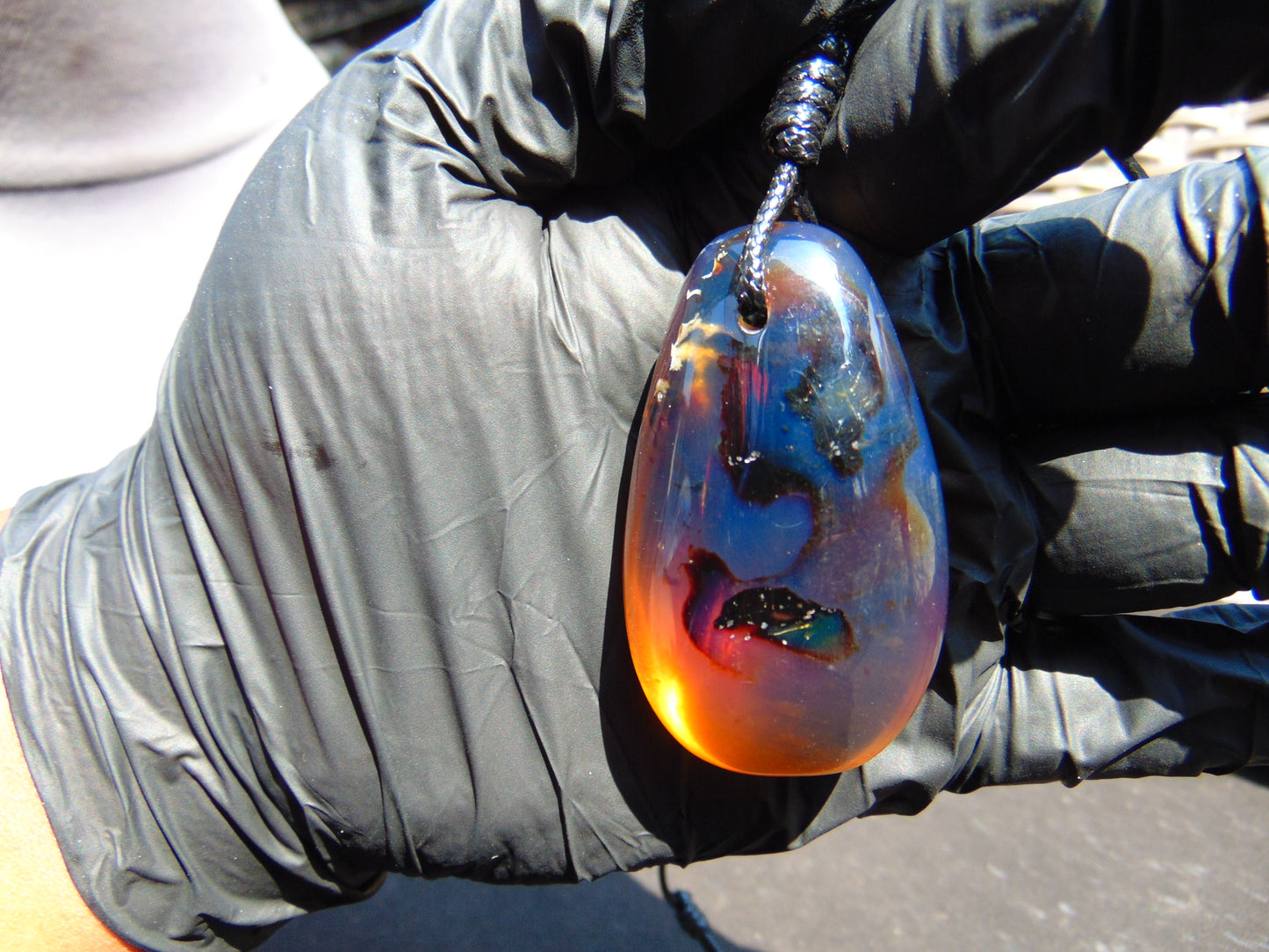 20 gr Pendant Indonesian Sky Blue Amber for Healing