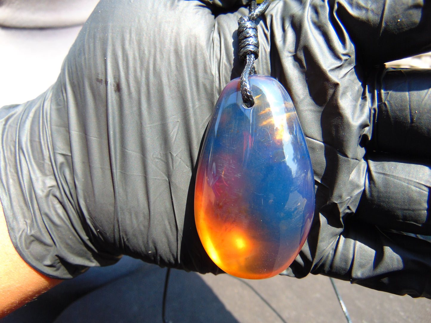 20 gr Pendant Indonesian Sky Blue Amber for Healing