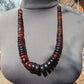 67 gr Small Necklace 67 beads Indonesian Yellow Red Amber for Healing 26NE49