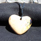 5 gr Heart Pendant Indonesian white Amber for Healing 25A244