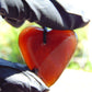 7 gr Heart Pendant Indonesian Red Amber for Healing 25A269
