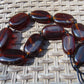 84 gr Small Necklace 10 beads Indonesian Crystal Red Amber for Healing 26NE39