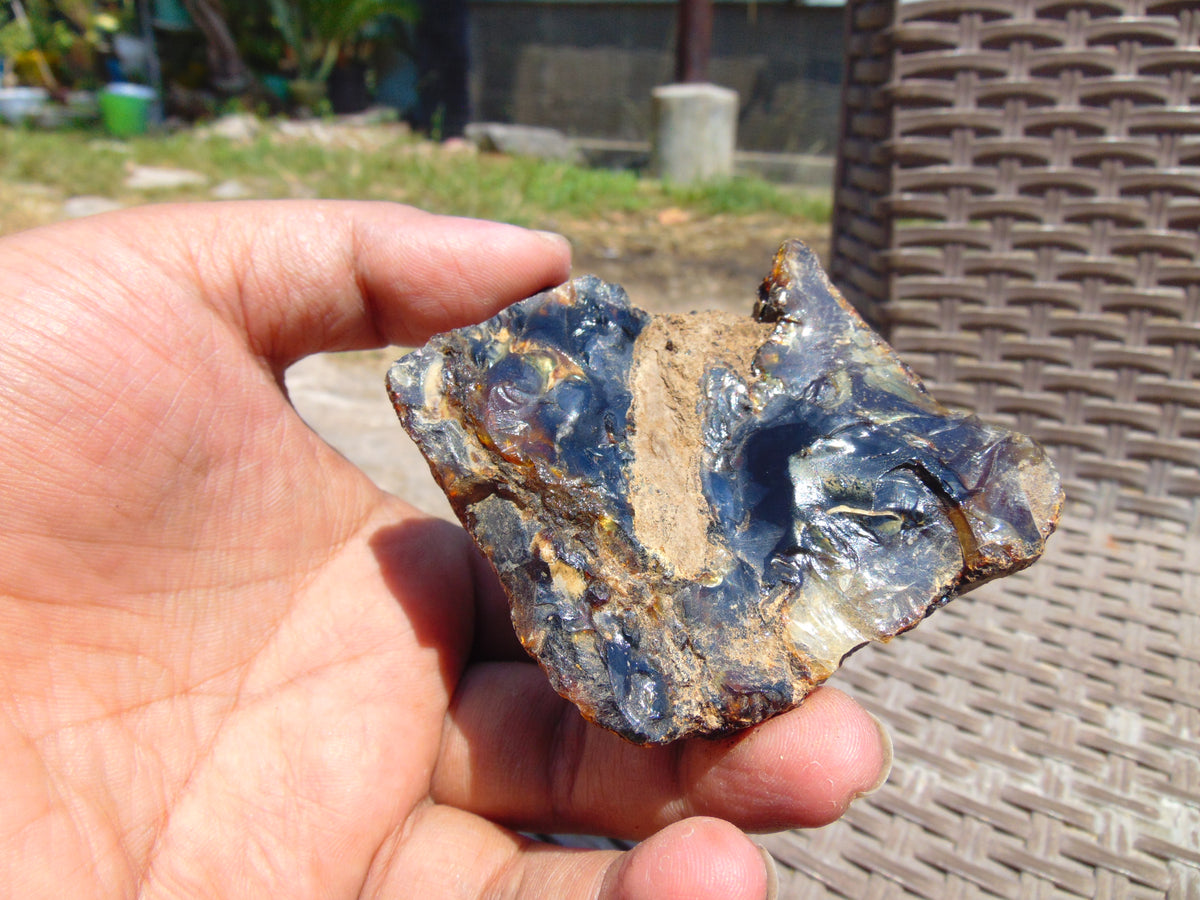 67 gram Rough Raw Indonesian Blue Amber for Healing 26MRB32