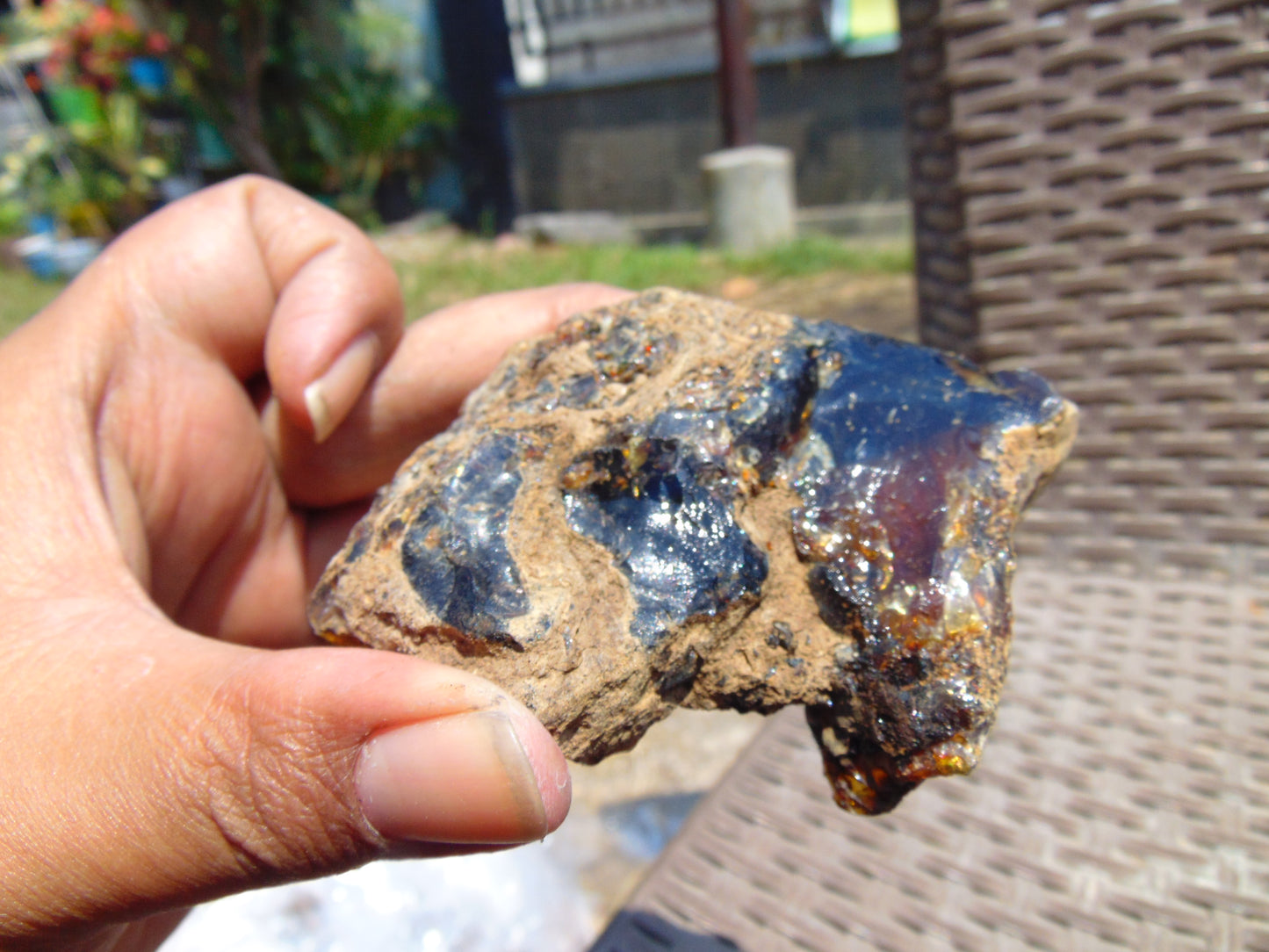 67 gram Rough Raw Indonesian Blue Amber for Healing 26MRB32