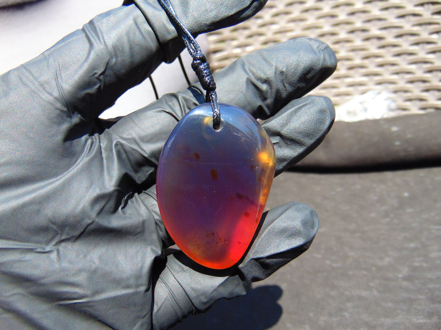 11 gr Pendant Indonesian Blue Amber for Healing PCY402