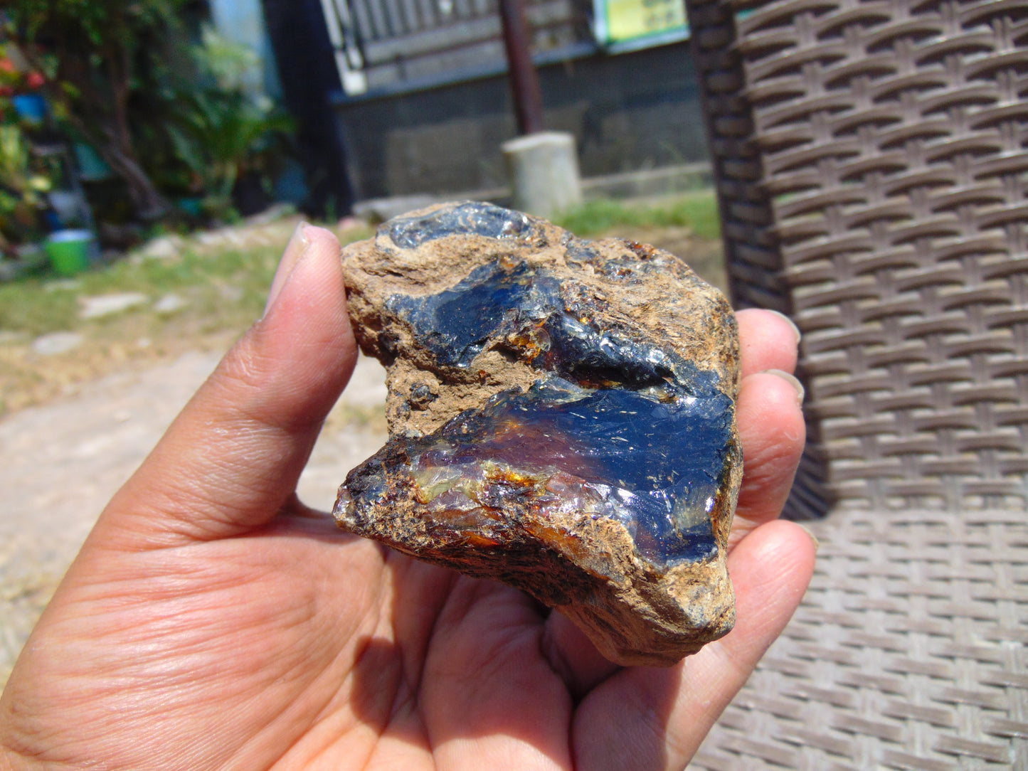 67 gram Rough Raw Indonesian Blue Amber for Healing 26MRB32