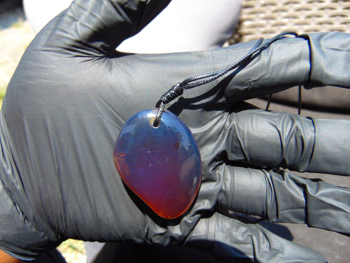 11 gr Pendant Indonesian Blue Amber for Healing PCY402