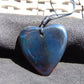 7 gr Heart Pendant Indonesian Blue Amber for Healing 25A274