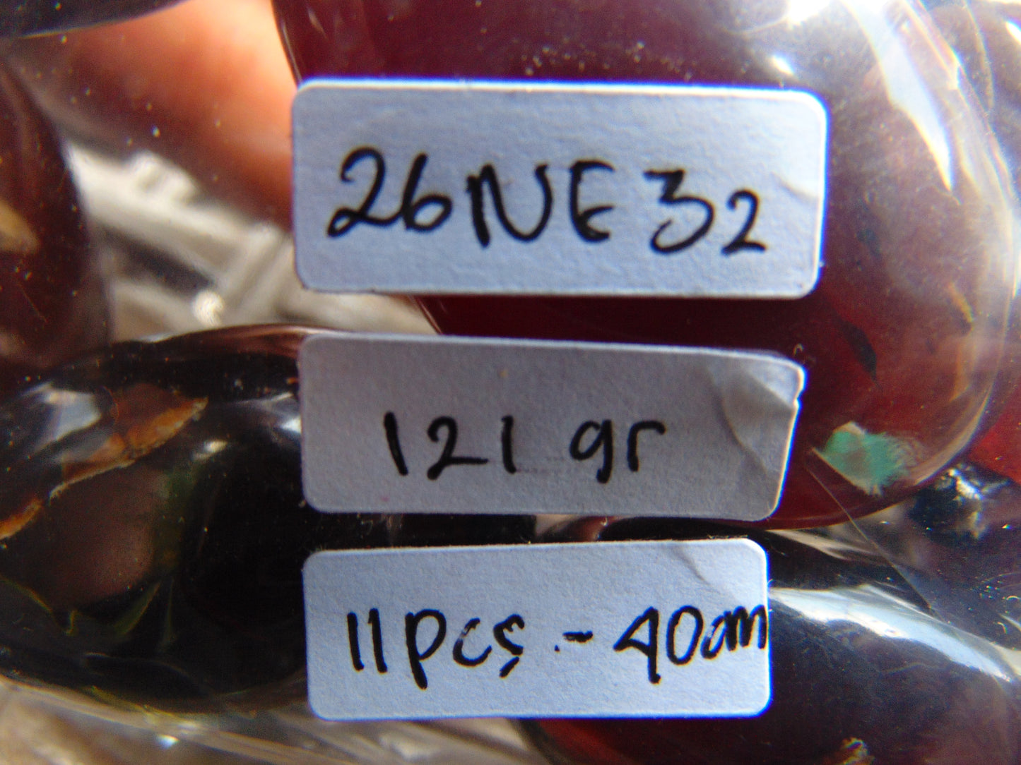 121 gr Small Necklace beads Indonesian Amber for Healing 26NE32
